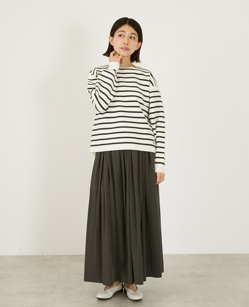 タックロングスカート 詳細画像 チャコールグレー 2