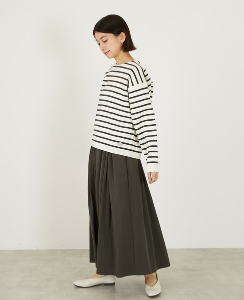 タックロングスカート 詳細画像 チャコールグレー 3