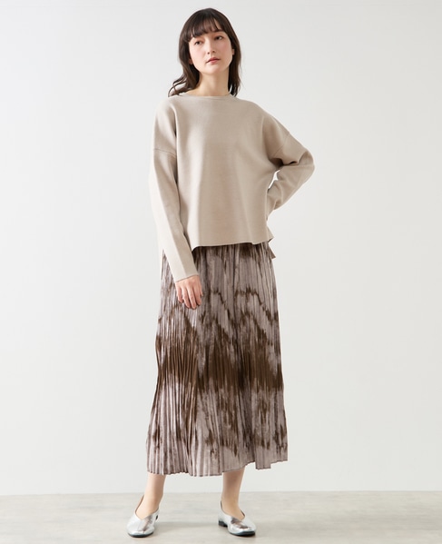 グラデーションプリーツスカート 詳細画像 カーキ 2