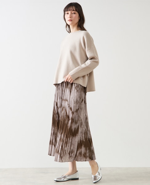 グラデーションプリーツスカート 詳細画像 カーキ 3