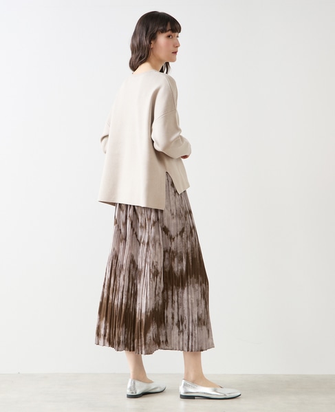 グラデーションプリーツスカート 詳細画像 カーキ 6