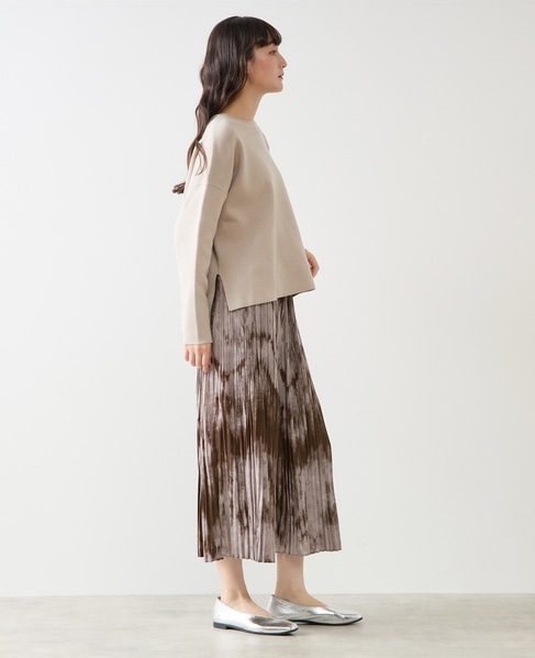 グラデーションプリーツスカート 詳細画像 カーキ 7