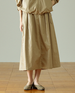 【LOURMARIN】タックフレアースカート