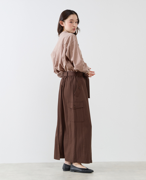 カーゴロングスカート 詳細画像 ブラウン 10