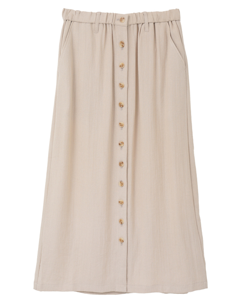釦ナロースカート 詳細画像 ベージュ 1