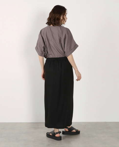 釦ナロースカート 詳細画像 ブラック 10