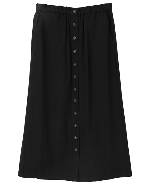 釦ナロースカート 詳細画像 ブラック 15