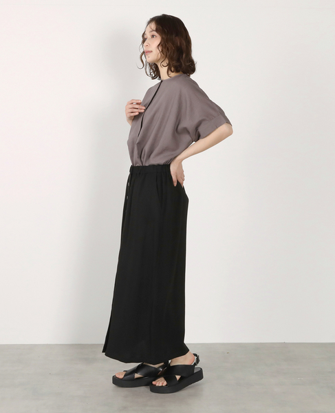 釦ナロースカート 詳細画像 ブラック 7