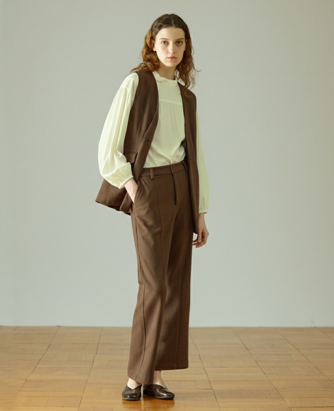 【LOURMARIN】Vネックジレ 詳細画像 ブラウン 2