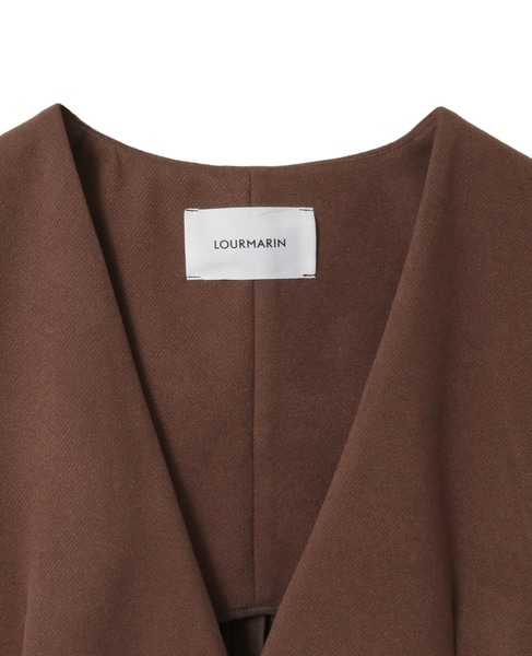 【LOURMARIN】Vネックジレ 詳細画像 ブラウン 5