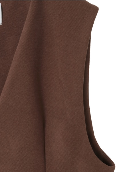 【LOURMARIN】Vネックジレ 詳細画像 ブラウン 6