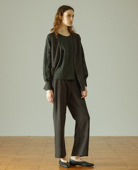 【LOURMARIN】Vネックジレ 詳細画像 チャコールグレー 3