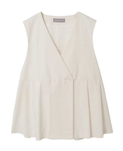 タックペプラムジレ 詳細画像 オフホワイト 5