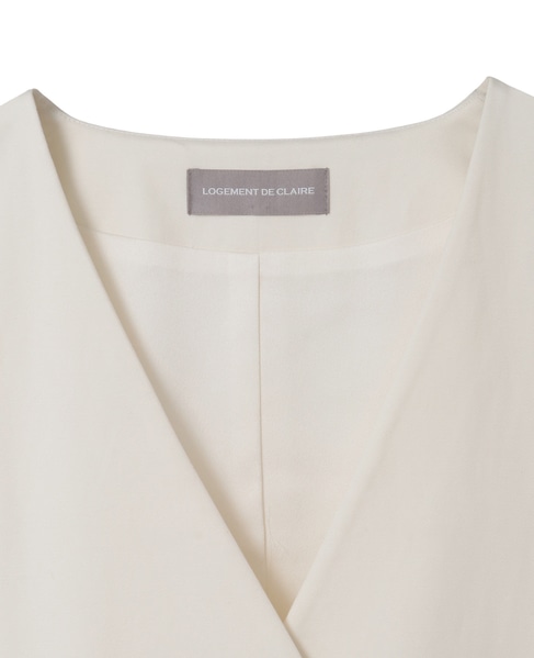 タックペプラムジレ 詳細画像 オフホワイト 7