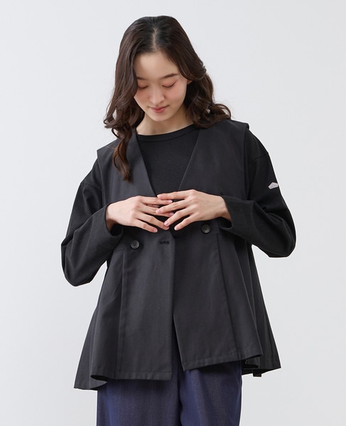 タックペプラムジレ 詳細画像 ブラック 1