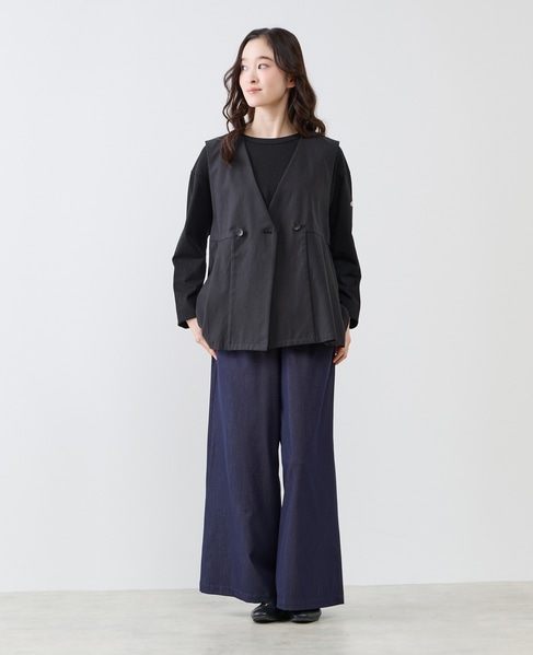 タックペプラムジレ 詳細画像 ブラック 4