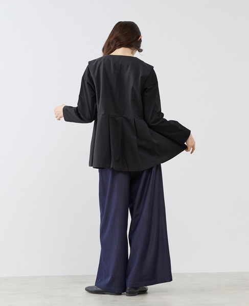 タックペプラムジレ 詳細画像 ブラック 8