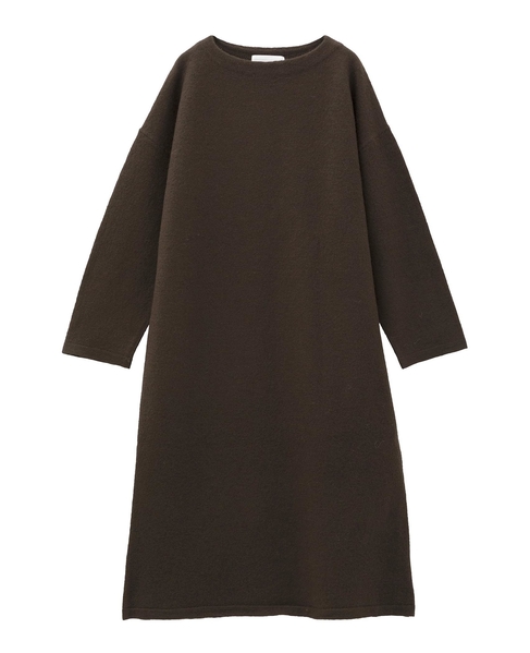 【LOURMARIN】ボトルネックニットワンピース 詳細画像 ブラウン 10