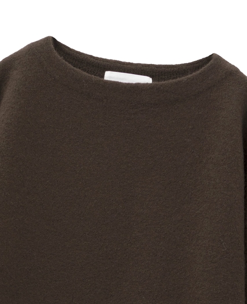 【LOURMARIN】ボトルネックニットワンピース 詳細画像 ブラウン 12