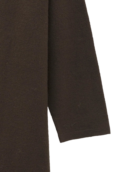 【LOURMARIN】ボトルネックニットワンピース 詳細画像 ブラウン 13