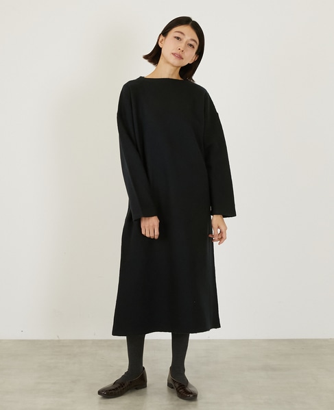 【LOURMARIN】ボトルネックニットワンピース 詳細画像 ネイビー 1