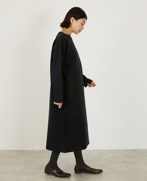 【LOURMARIN】ボトルネックニットワンピース 詳細画像 ネイビー 6