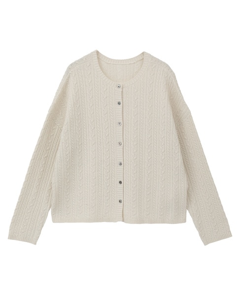 2WAYクルーネックカーディガン＆プルオーバー 詳細画像 オフホワイト 10
