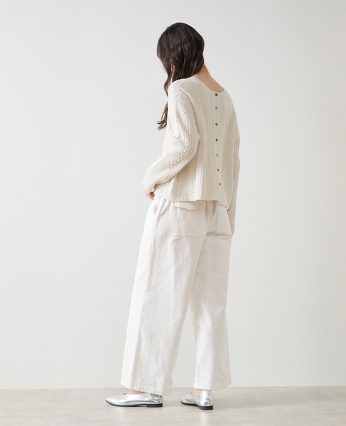 2WAYクルーネックカーディガン＆プルオーバー 詳細画像 オフホワイト 4