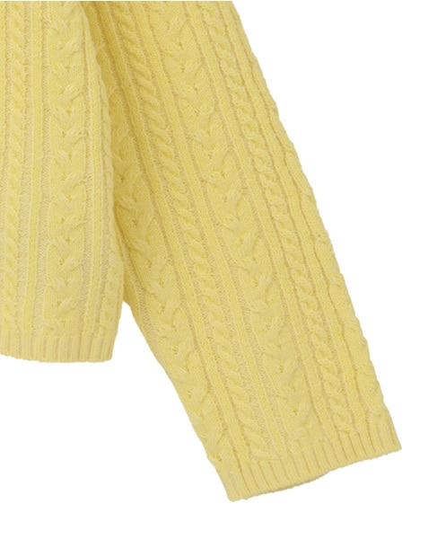 2WAYクルーネックカーディガン＆プルオーバー 詳細画像 イエロー 11