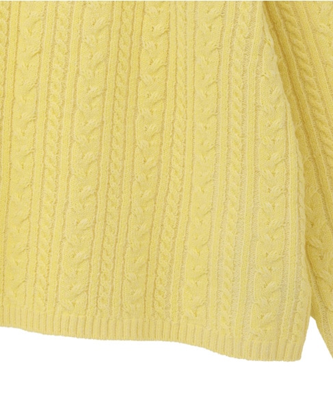 2WAYクルーネックカーディガン＆プルオーバー 詳細画像 イエロー 12