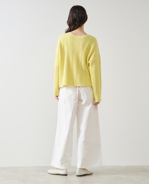 2WAYクルーネックカーディガン＆プルオーバー 詳細画像 イエロー 5