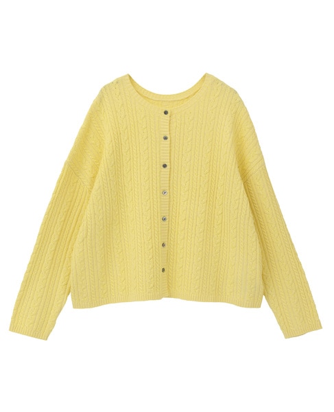 2WAYクルーネックカーディガン＆プルオーバー 詳細画像 イエロー 8