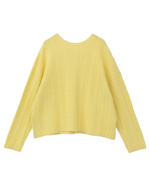 2WAYクルーネックカーディガン＆プルオーバー 詳細画像 イエロー 9