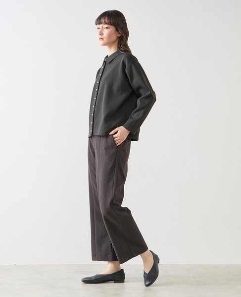 【LOURMARIN】衿付きパール釦ニットカーディガン 詳細画像 スミクロ 3