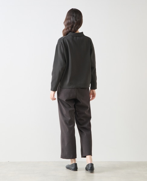 【LOURMARIN】衿付きパール釦ニットカーディガン 詳細画像 スミクロ 4