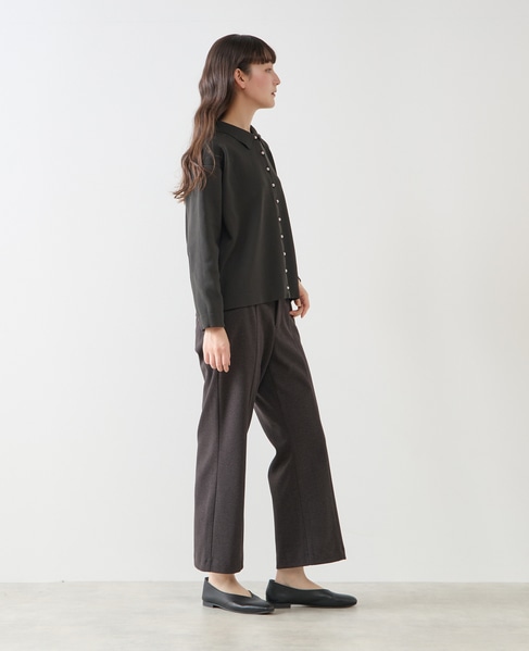 【LOURMARIN】衿付きパール釦ニットカーディガン 詳細画像 スミクロ 6