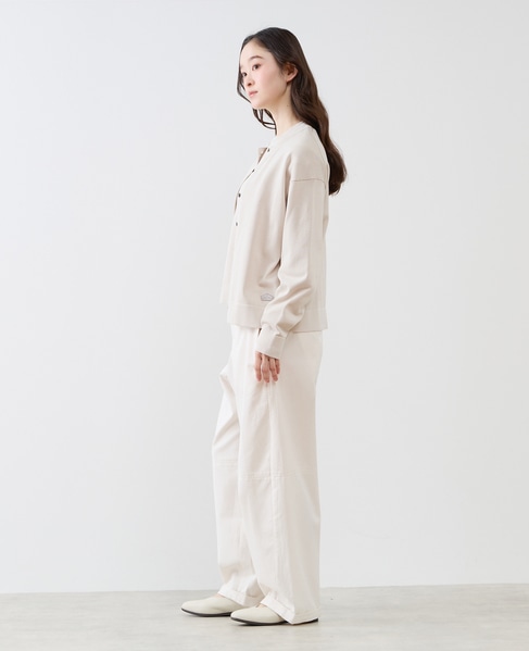 クルーネック長袖カーディガン 詳細画像 ライトベージュ 4