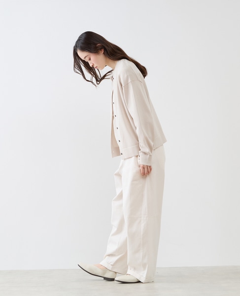 クルーネック長袖カーディガン 詳細画像 ライトベージュ 5