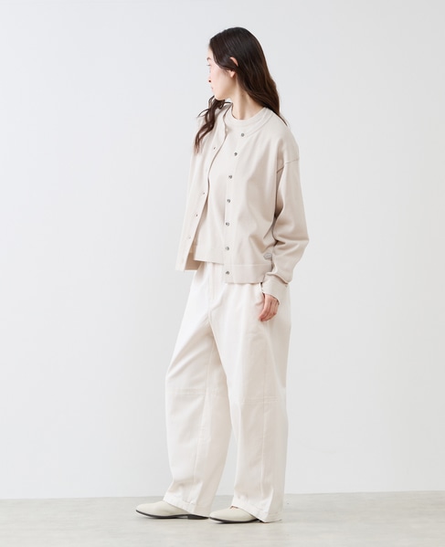 クルーネック長袖カーディガン 詳細画像 ライトベージュ 6