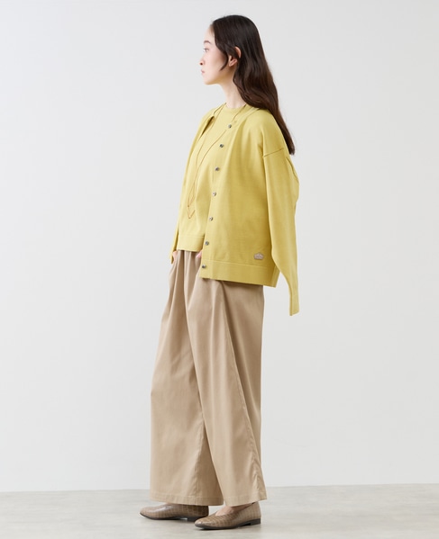 クルーネック長袖カーディガン 詳細画像 イエロー 5