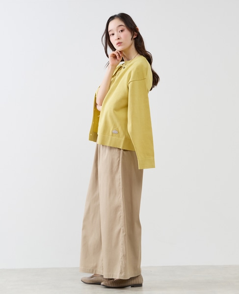 クルーネック長袖カーディガン 詳細画像 イエロー 7