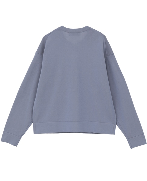 クルーネック長袖カーディガン 詳細画像 ブルー 11