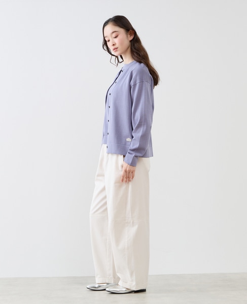 クルーネック長袖カーディガン 詳細画像 ブルー 5