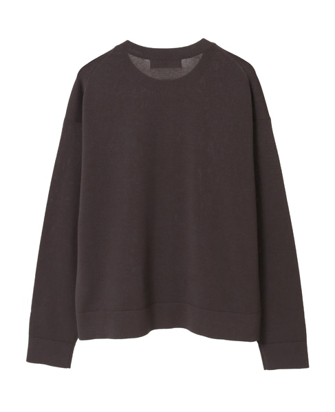 クルーネック長袖カーディガン 詳細画像 ダークブラウン 12