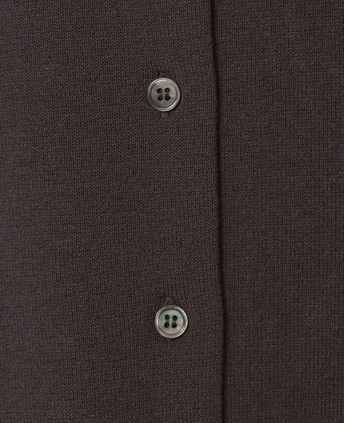 クルーネック長袖カーディガン 詳細画像 ダークブラウン 16