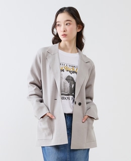 テーラードニットジャケット