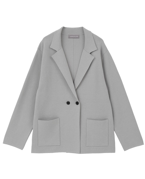 テーラードニットジャケット 詳細画像 グレー 10