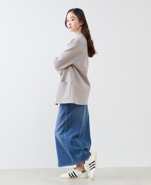 テーラードニットジャケット 詳細画像 グレー 5