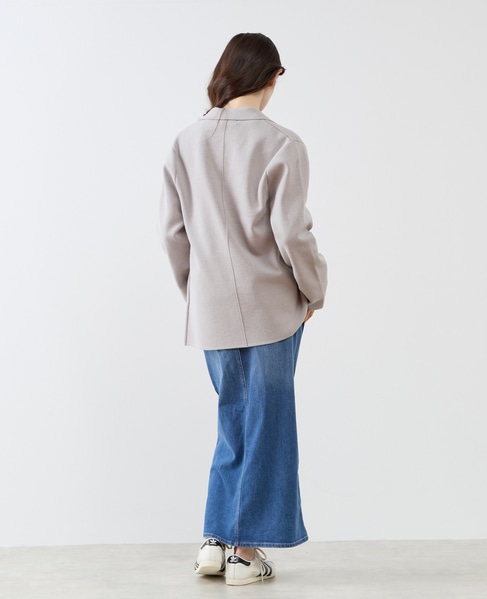 テーラードニットジャケット 詳細画像 グレー 6