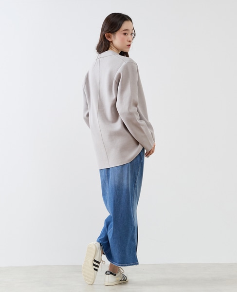 テーラードニットジャケット 詳細画像 グレー 7